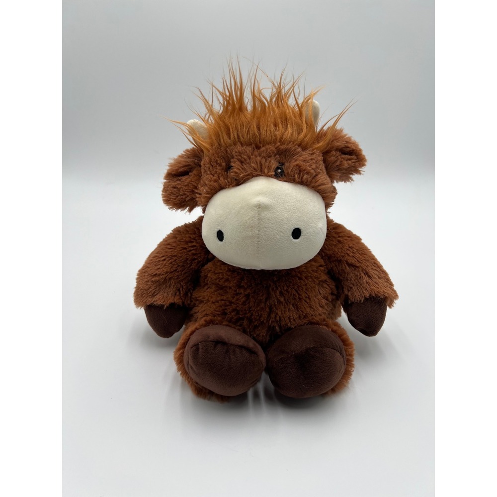 Warmies Highland Cow Microwaveable Lavender Scented Plush Stuffed Animal Brown